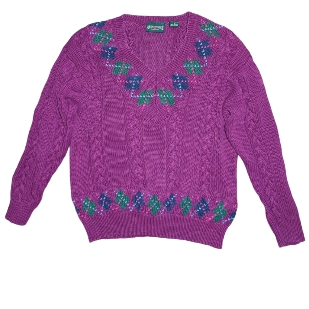 Vintage American Eagle Outfitters Granny Kint Sweater Size S